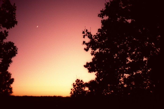 Crescent Moon, Molten Sky